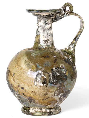 Glass roman baby's bottle